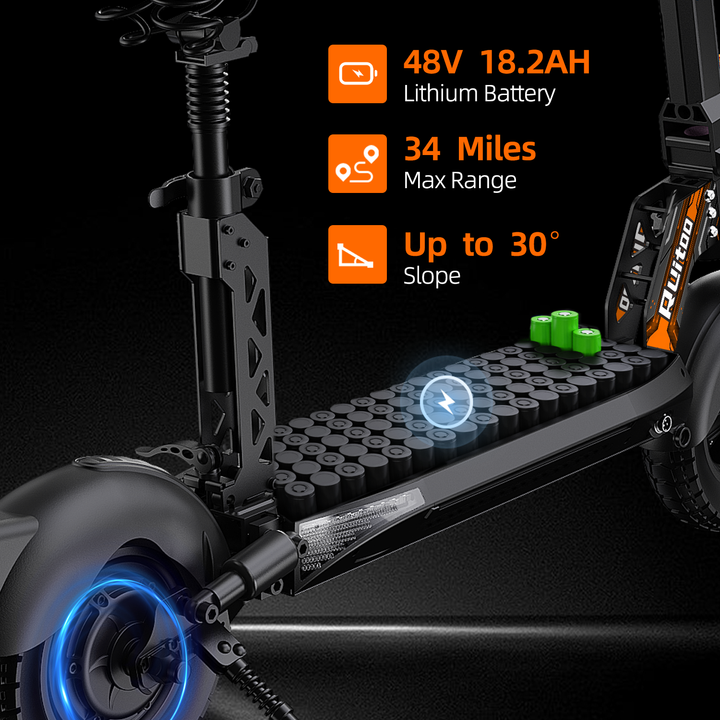 Glidezone  RT6 Foldable Electric Commuter Scooter for Adults, 1000W Motor, 873Wh Battery