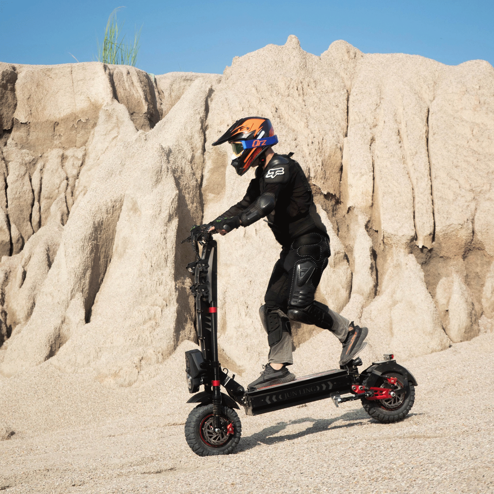 JunLing JL86 Pro All-Terrain Electric Scooter, Dual 5000W Hub Drives, 75 Miles Range, 2400Wh Lithium Battery