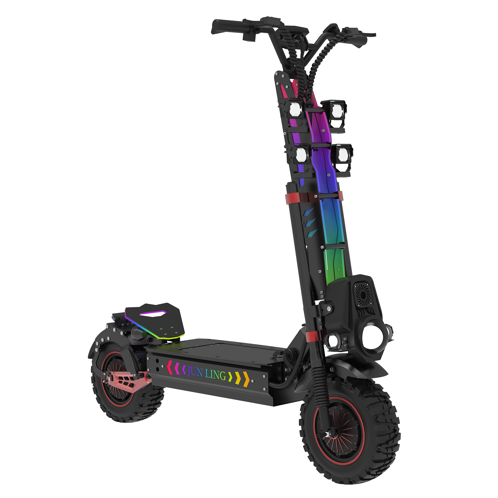JunLing JL86 Pro All-Terrain Electric Scooter, Dual 4000W Motors, 75 Miles Range, 2400Wh Lithium Battery