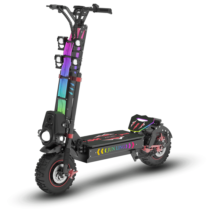 JunLing JL86 Pro All-Terrain Electric Scooter, Dual 4000W Motors, 75 Miles Range, 2400Wh Lithium Battery