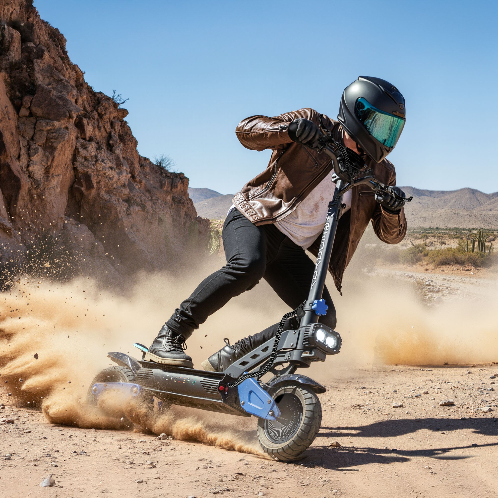 RD2 Off-Road Adult Electric Scooter, 5000W Dual Hub Motor, 55-Mile Range, 25 MPH Safe Speed, 1500Wh Long-Range Lithium Battery