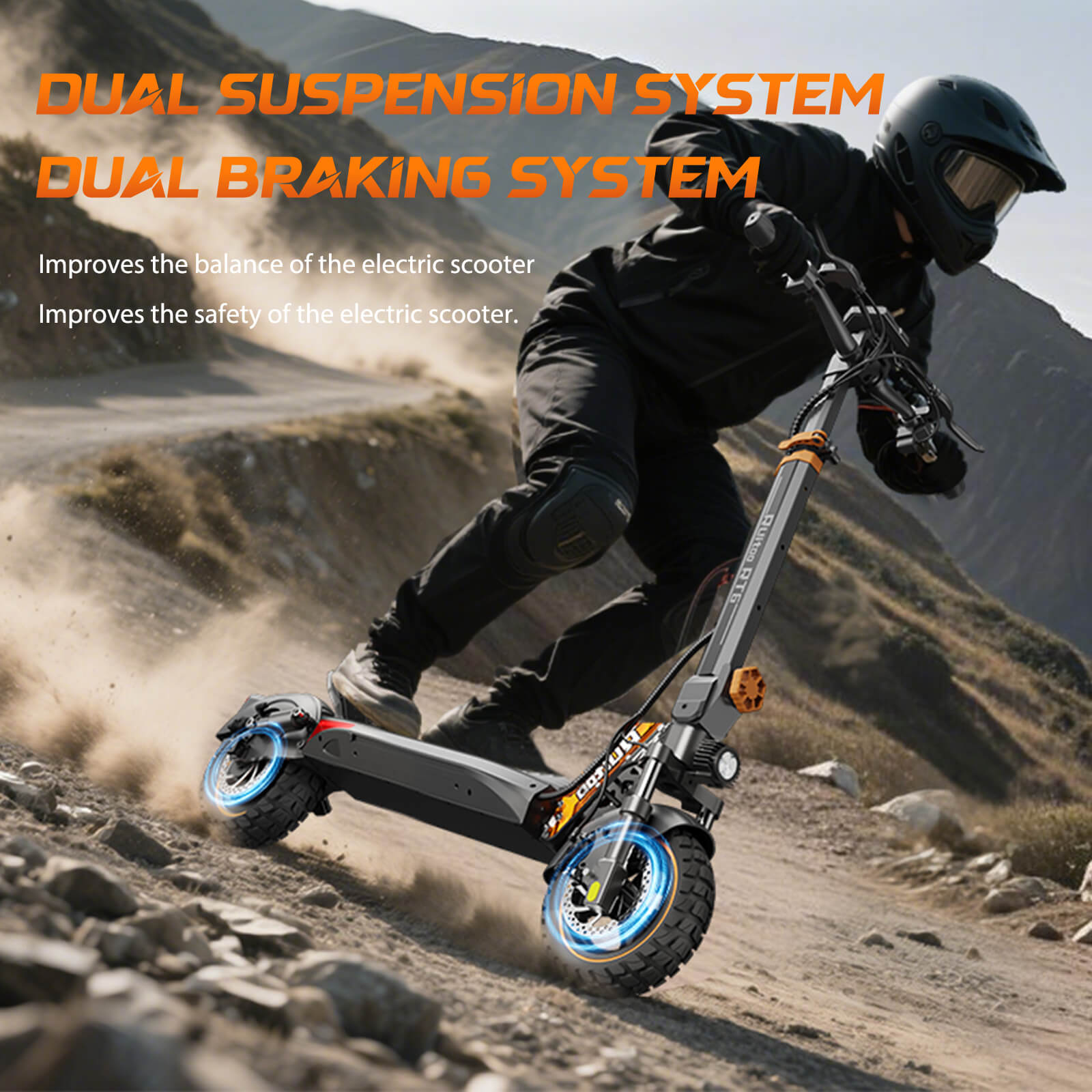 Glidezone  RT6 Foldable Electric Commuter Scooter for Adults, 1000W Rear Hub Motor, 873Wh Battery, 15.6 Mph safe speed