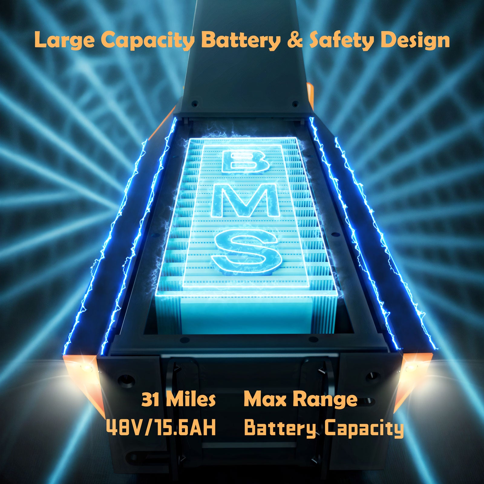 Glidezone M4 Max Foldable All-Terrain Electric Scooter for Adults, 1000W Motor, 748.80Wh Lithium Battery