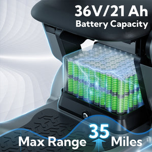 JunLing SPD2 4-Wheeled Mobility Scooters, 34 Miles Range, 756Wh Lithium Battery, 265lbs PayLoad