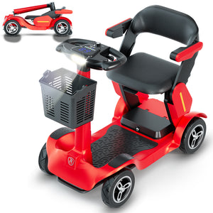 JunLing SPD2 4-Wheeled Mobility Scooters, 34 Miles Range, 756Wh Lithium Battery, 265lbs PayLoad