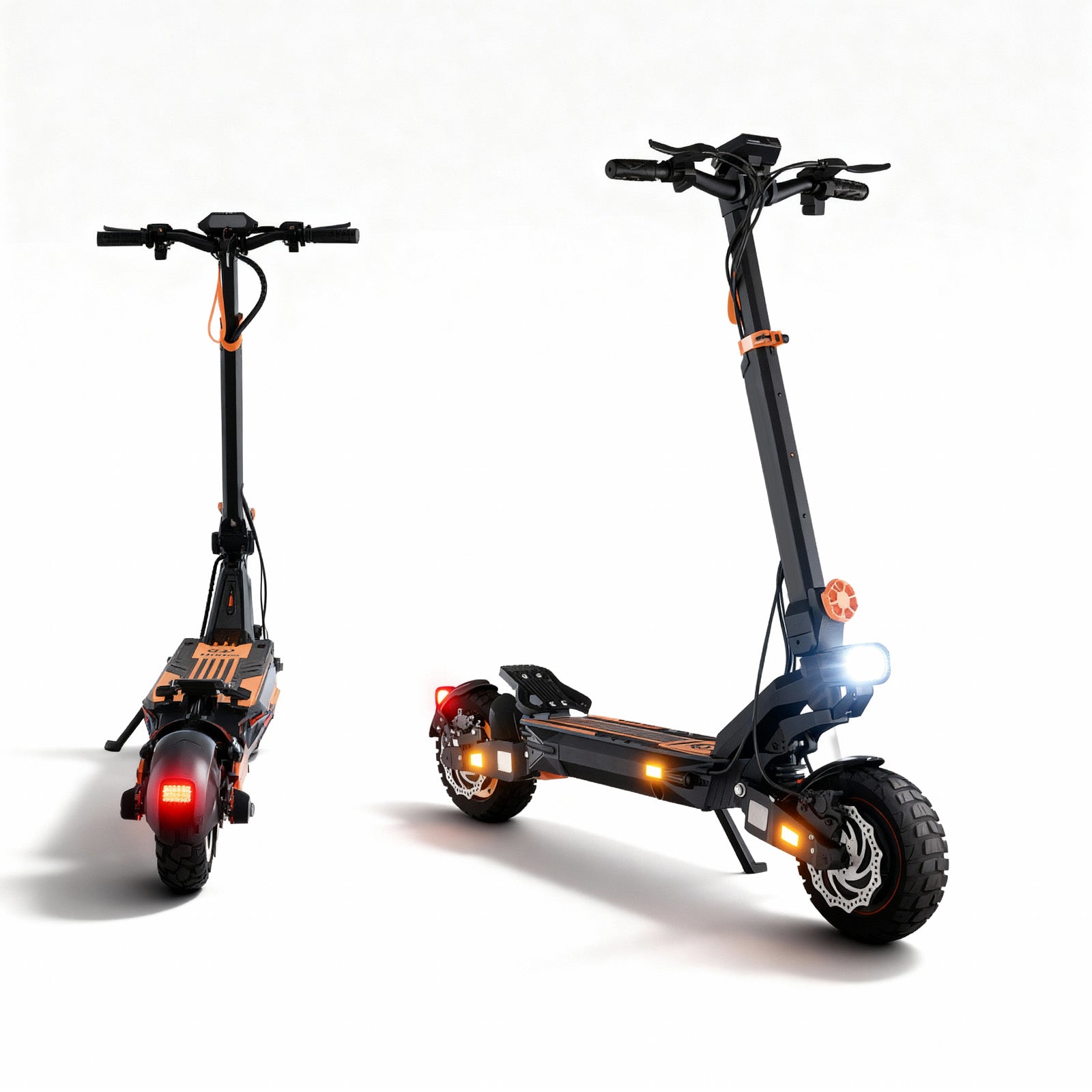 Glidezone T2 Master All-Terrain Adult Electric Scooter with 2400W Dual Motors, 1081Wh Lithium Battery and 46 Miles of Range
