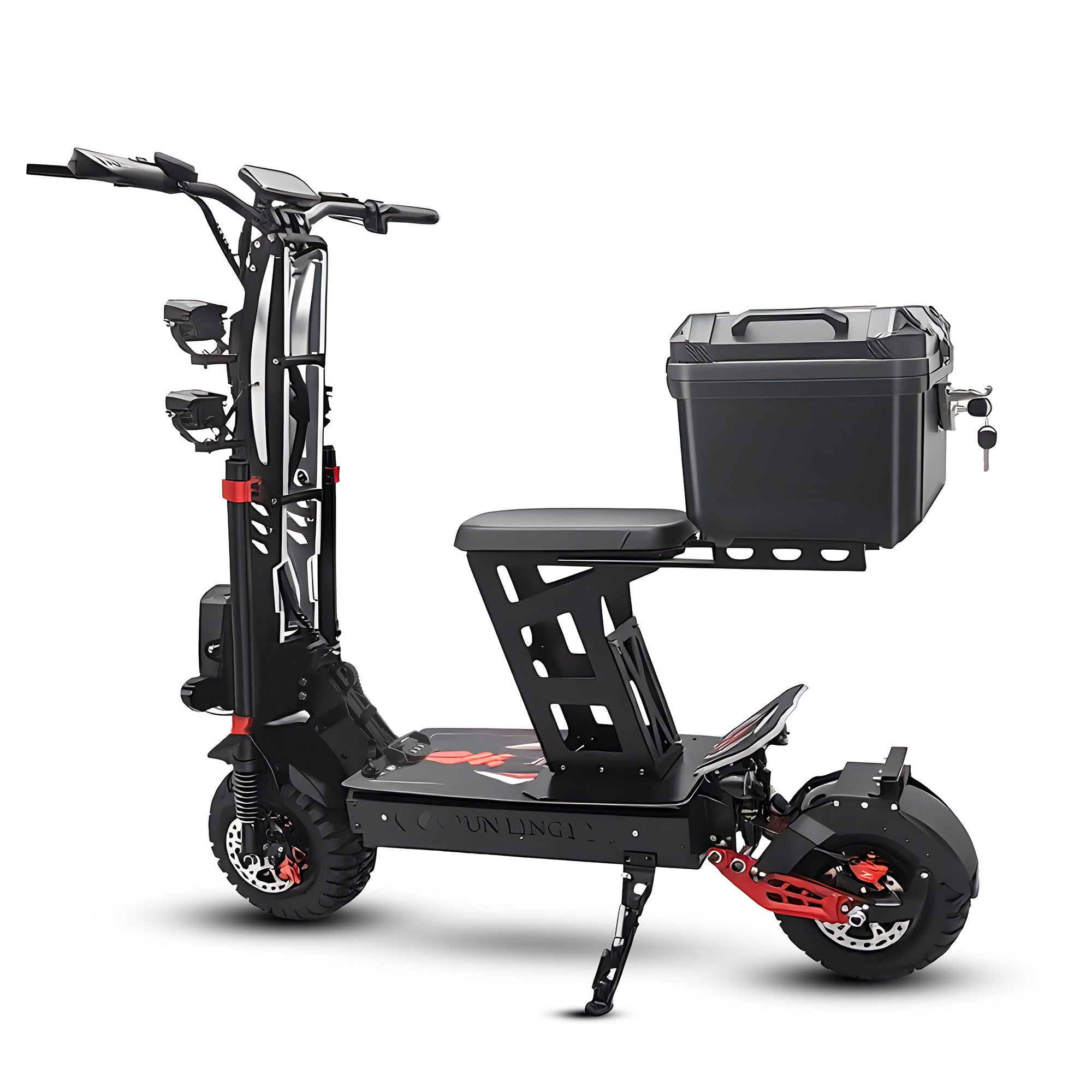 JunLing JL86 Pro All-Terrain Electric Scooter, Dual 5000W Hub Drives, 75 Miles Range, 2400Wh Lithium Battery